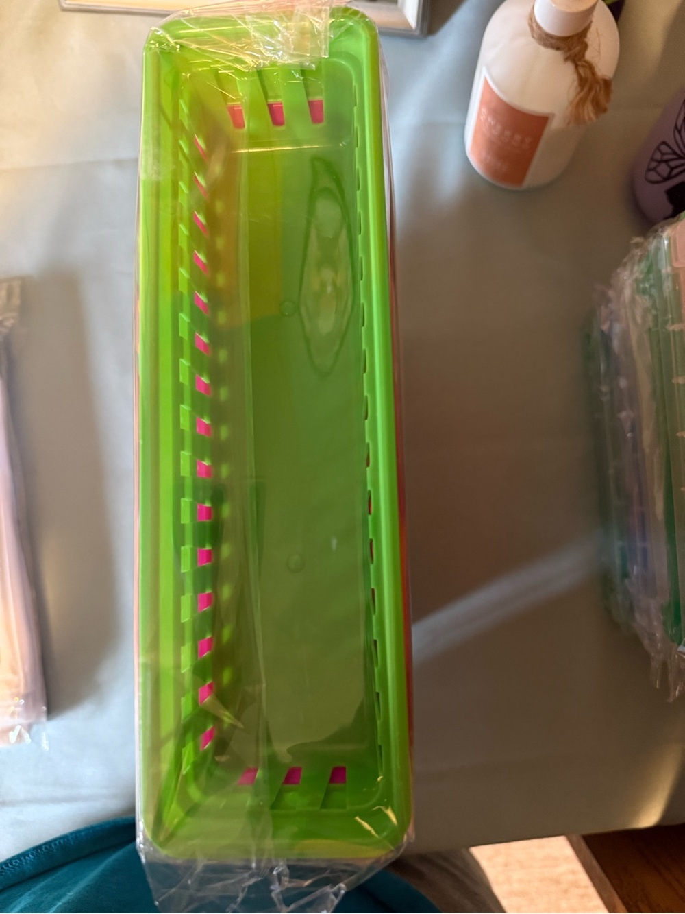 Colorful Plastic Storage Baskets - Multi-Color Pack - Picture 3 of 3